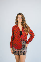 Ajrakh Women's Full Sleeve Shirt - Red